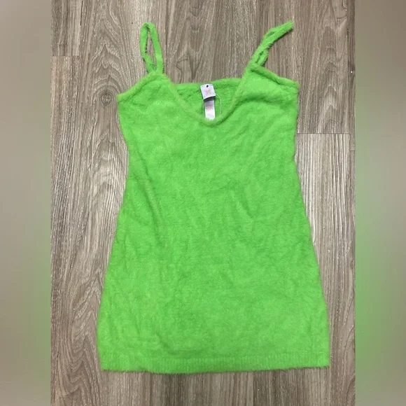 Savage X Fenty | Tops | Savage X Fenty Fluff It Up Slip In Green Fuzzy  Nightie Rihanna S Extreme Stretch | Poshmark